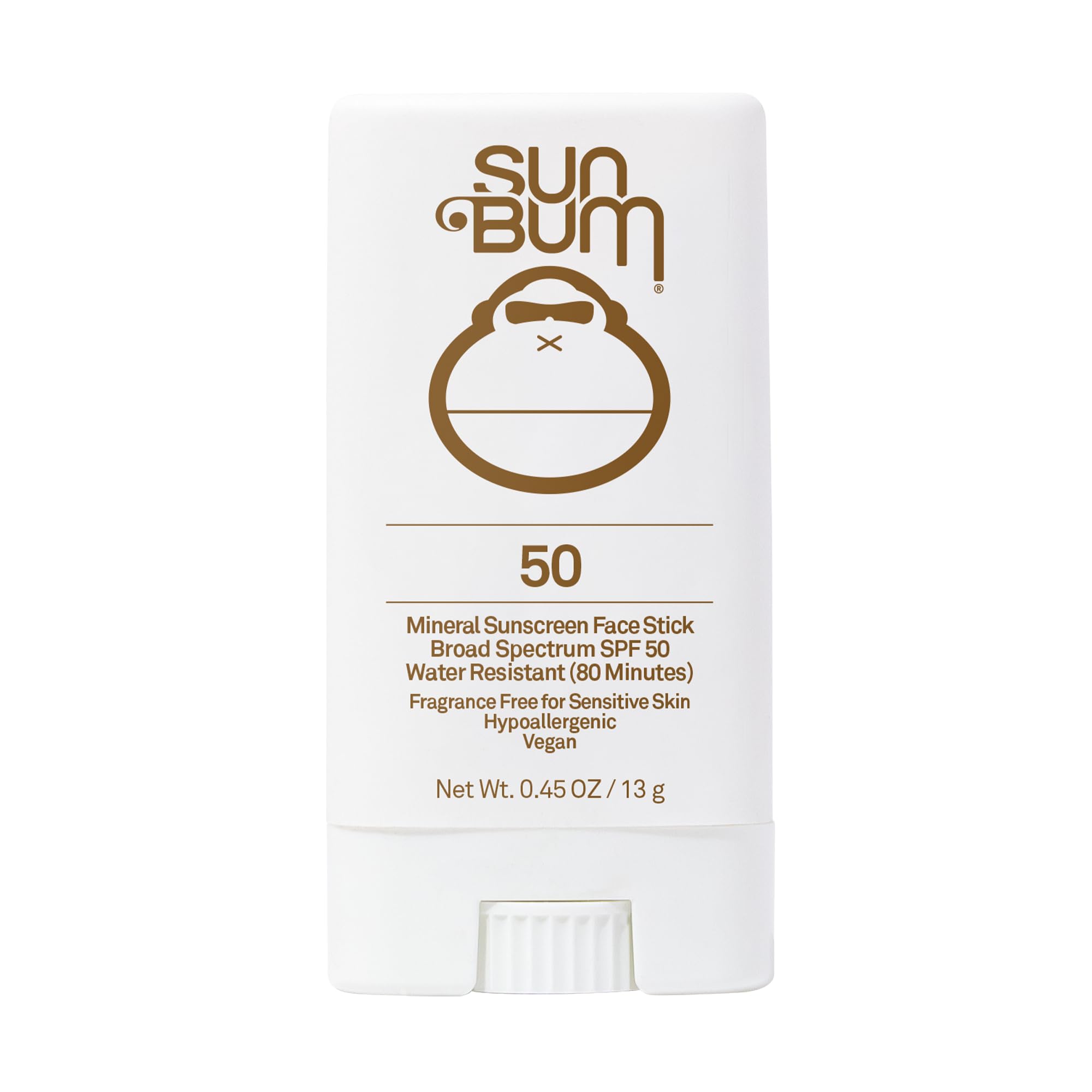 Sun Bum Mineral SPF 50 Face Stick Sunscreen - Water-Resistant Broad Spectrum Sunscreen for Face - Hawaii 104 Act Complia